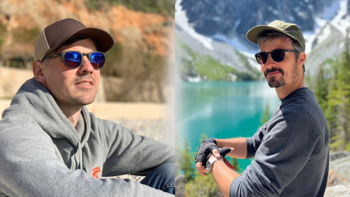 deux hommes portant des lunettes Horus X